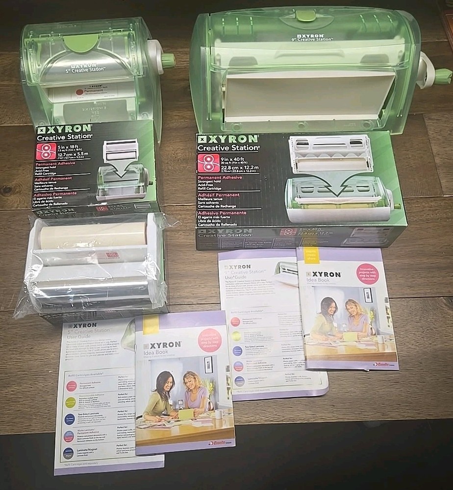 Xyron 9" & 5" Creative Station Sticker Maker Comes With 5 Extra Rolls (SD8)