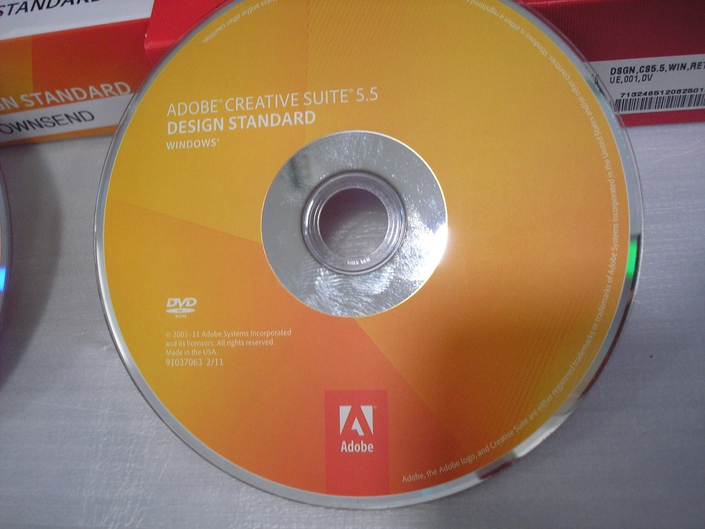 Adobe Creative Suite 5.5 CS5.5 Design Standard For Windows PC Full Version Box