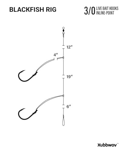 Blackfish Rig 3/0 Duoble Hooks 6 pcs