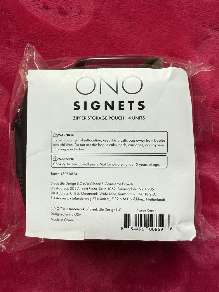 Ono Signets Carrying Case, new in packaging