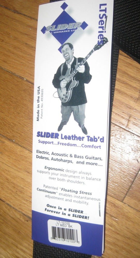 Slider Guitar Strap Adjustable for Multiple String Instruments
