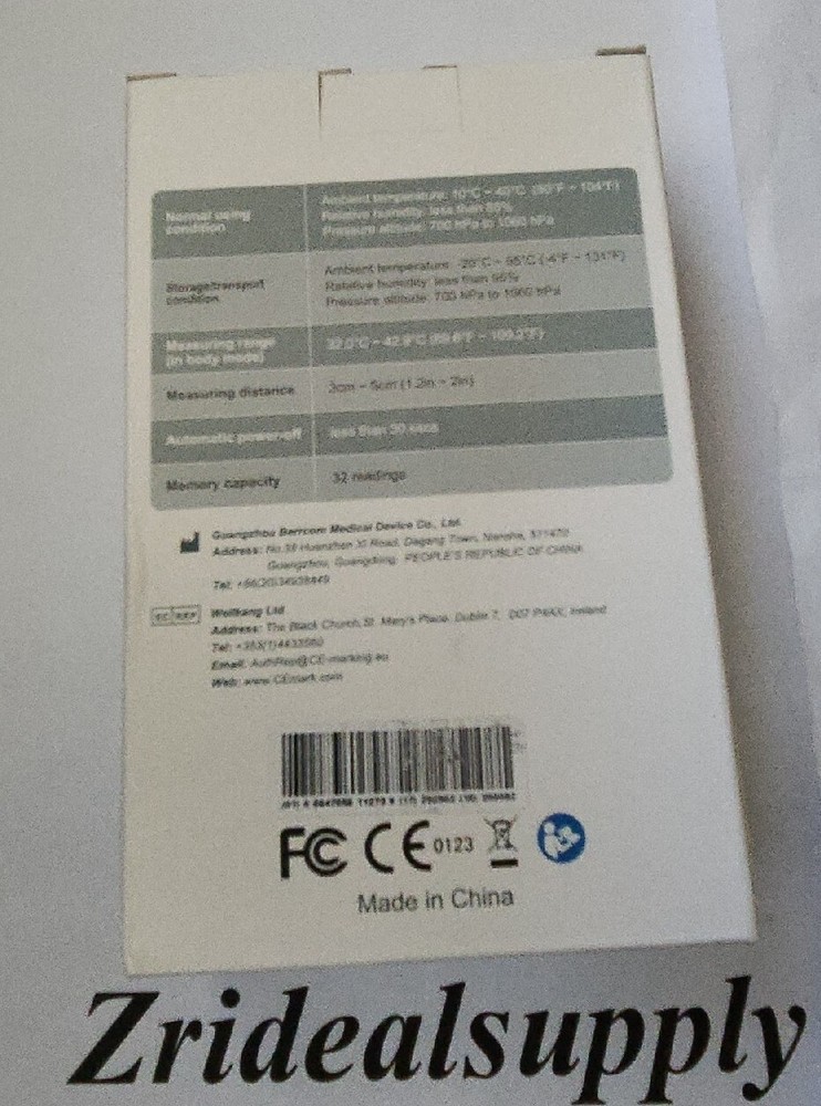 Berrcom Non-Contact Infrared Thermometer 1-second testing Temperature