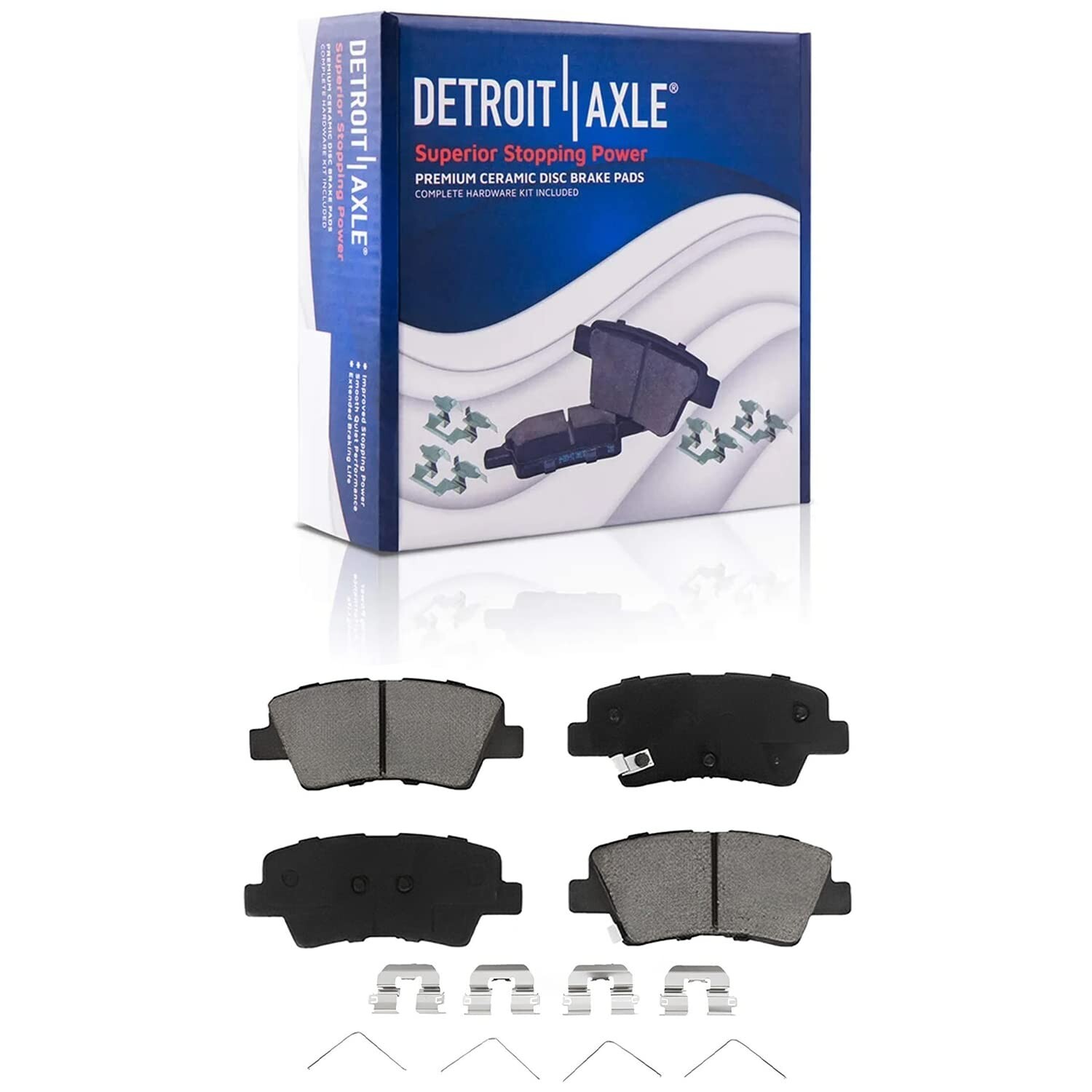 Front Disc Rotors + Ceramic Brake Pads for 2017 2018 2019 2020 Hyundai Elantra
