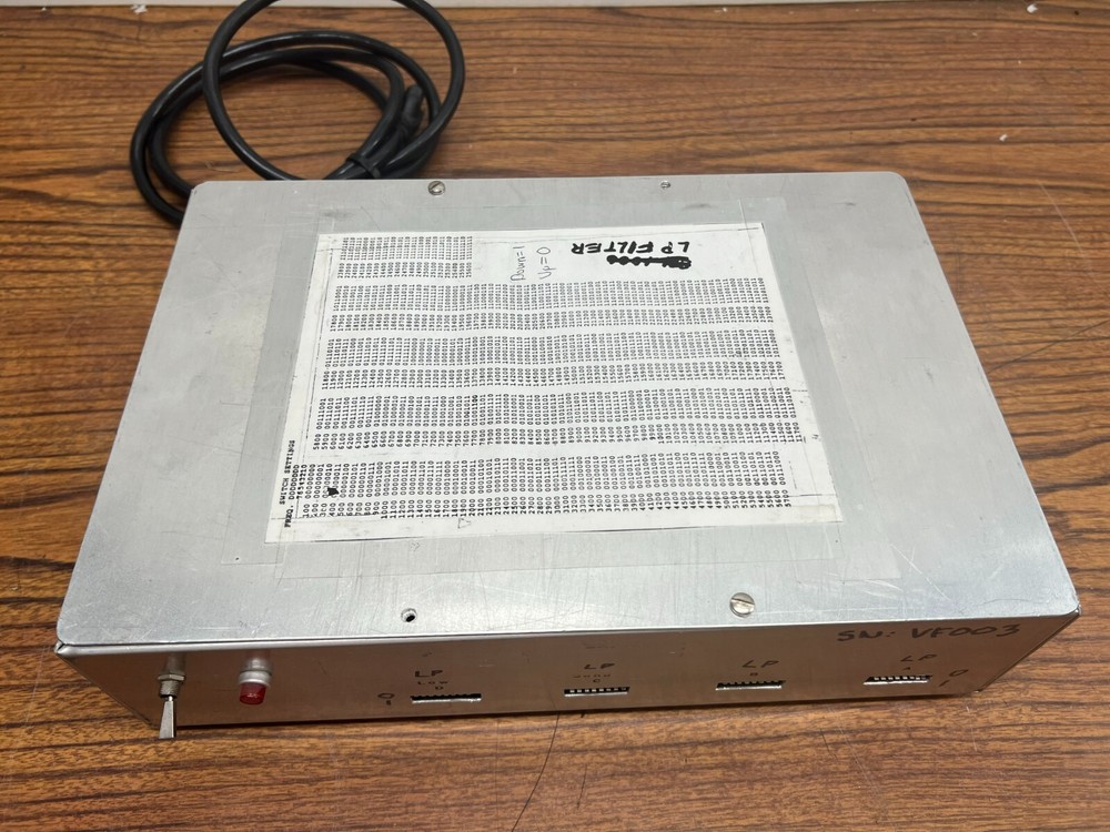 Frequency Devices Programmable Low Pass Filter 4 Channels 100-25600Hz