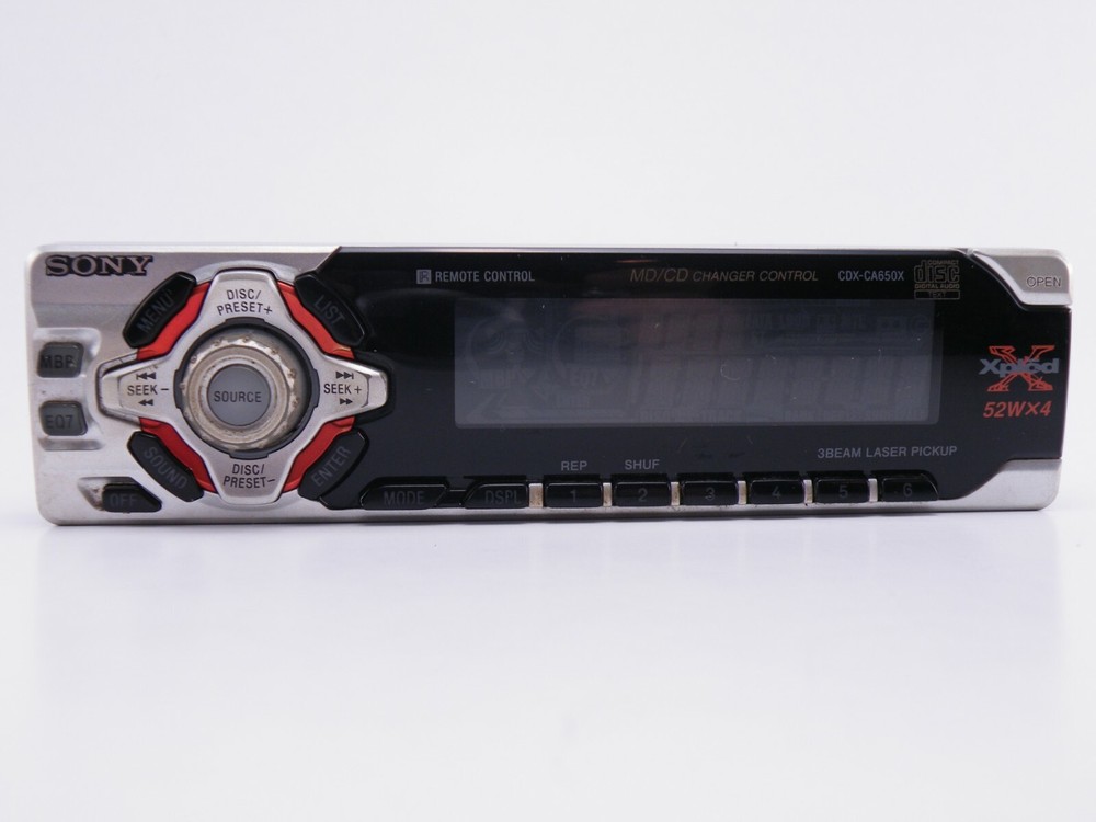 SONY CDX-CA650X Stereo Faceplate TESTED
