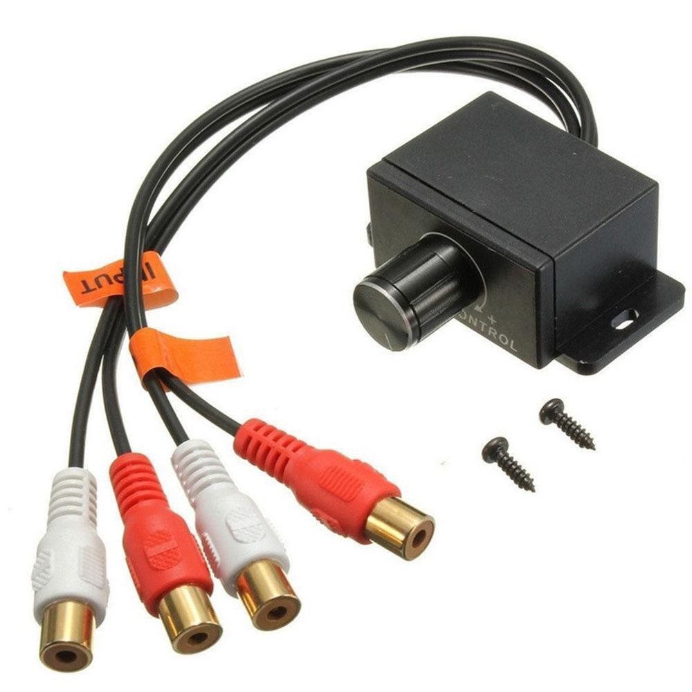 Universal Car Audio Amplifier Bass RCA Level Remote Control Volume Knobs Z7B4