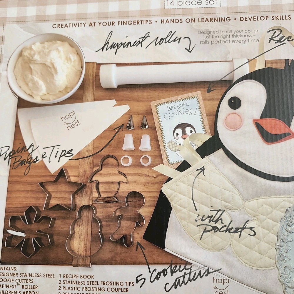 Hapinest Penguin Children's Baking Set