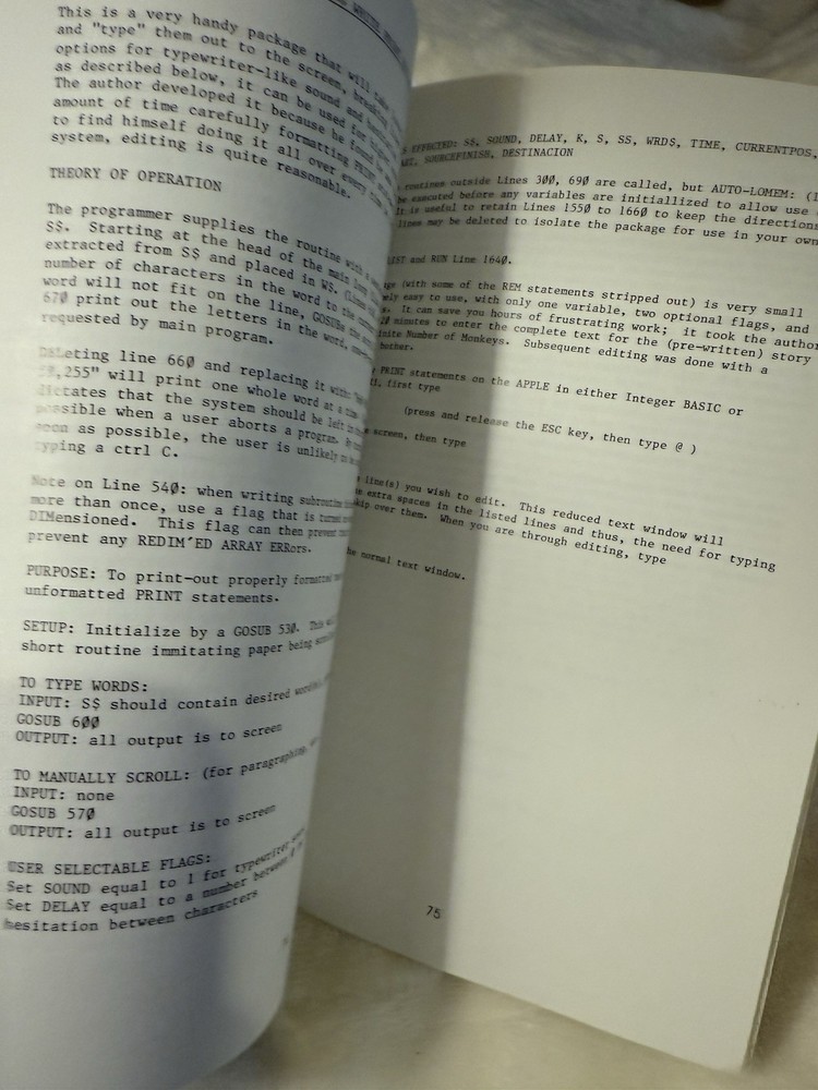 1978 Apple Software Bank Contributed Programs Vol 3-5 Bonus Issue Vintage Book