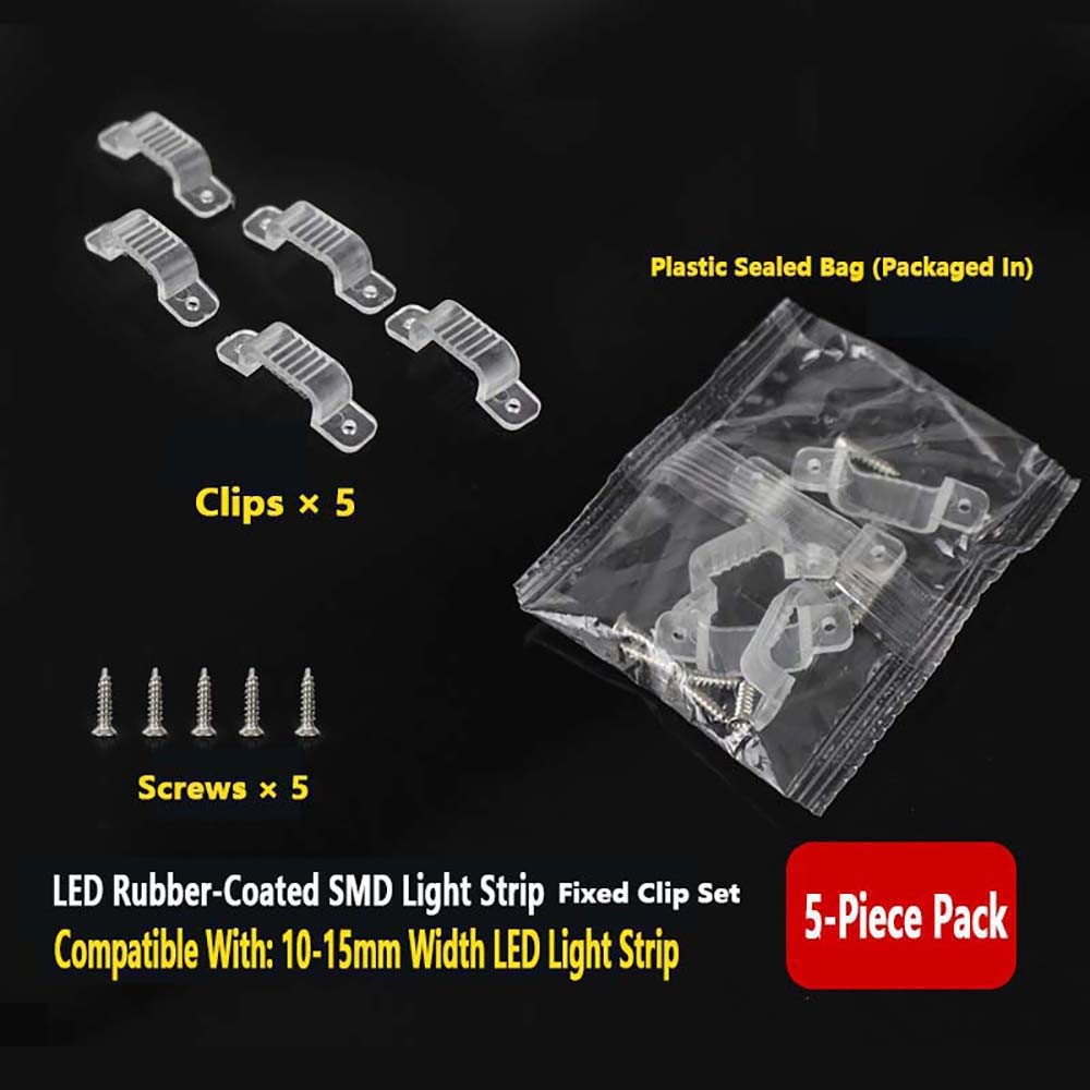 Easy-to-install Removable Reusable User-friendly Functional Light Strip Clip Set