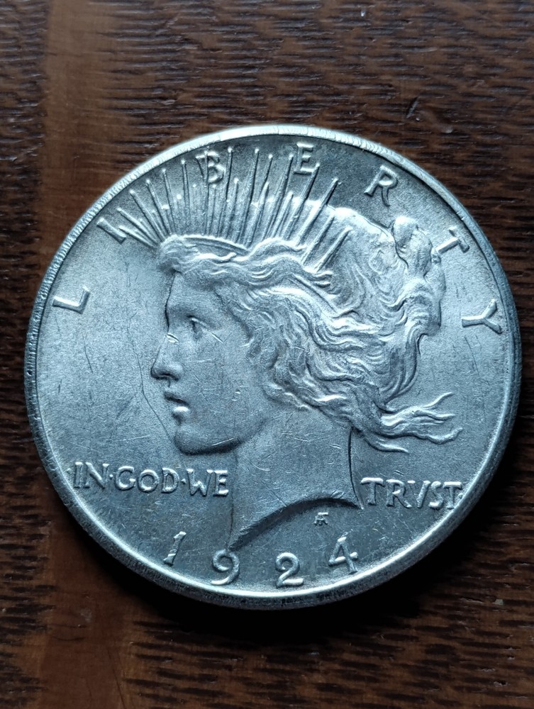 1924 S Peace Silver Dollar BU