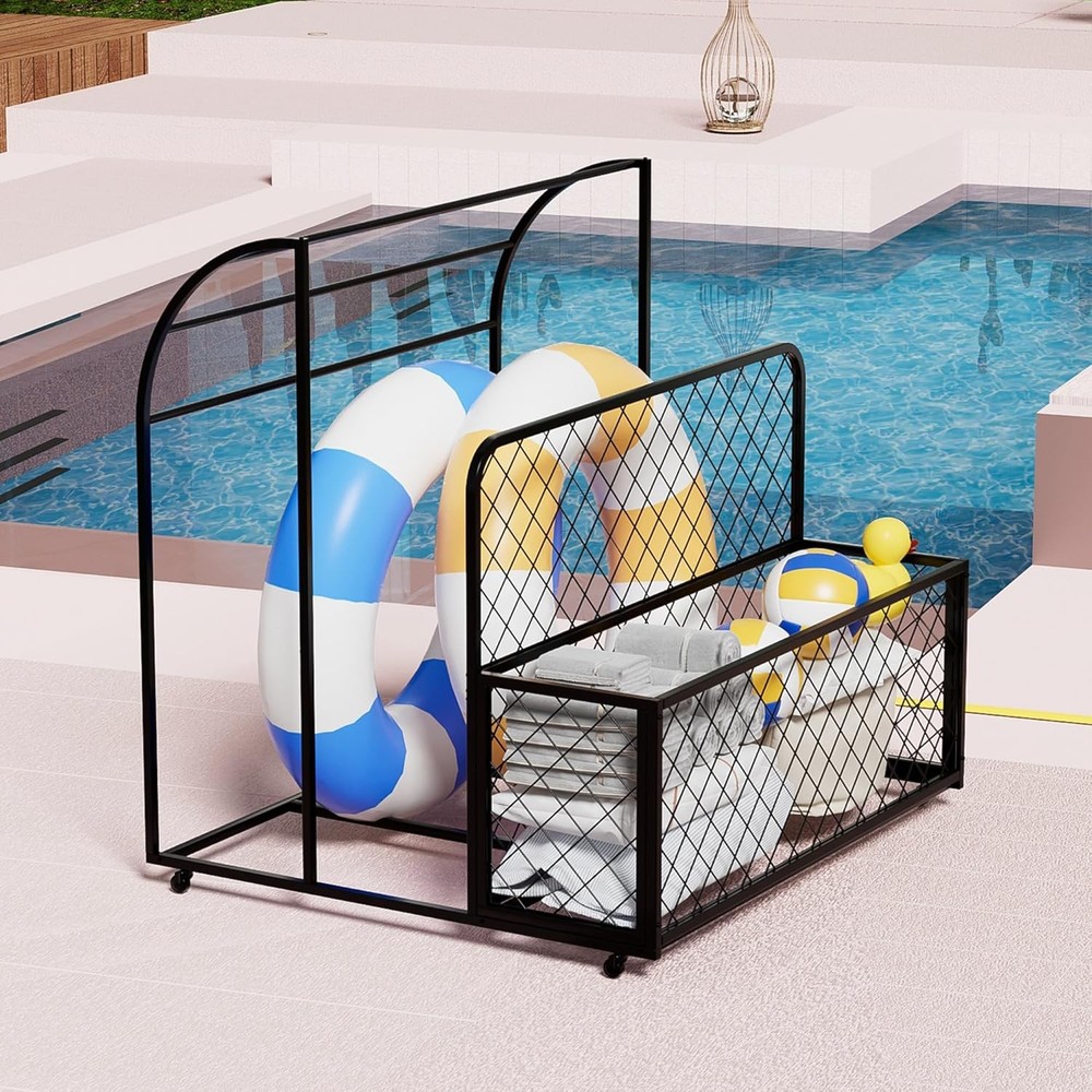 Pool Float Storage Organizer,Patio Poolside Float Storage Holder