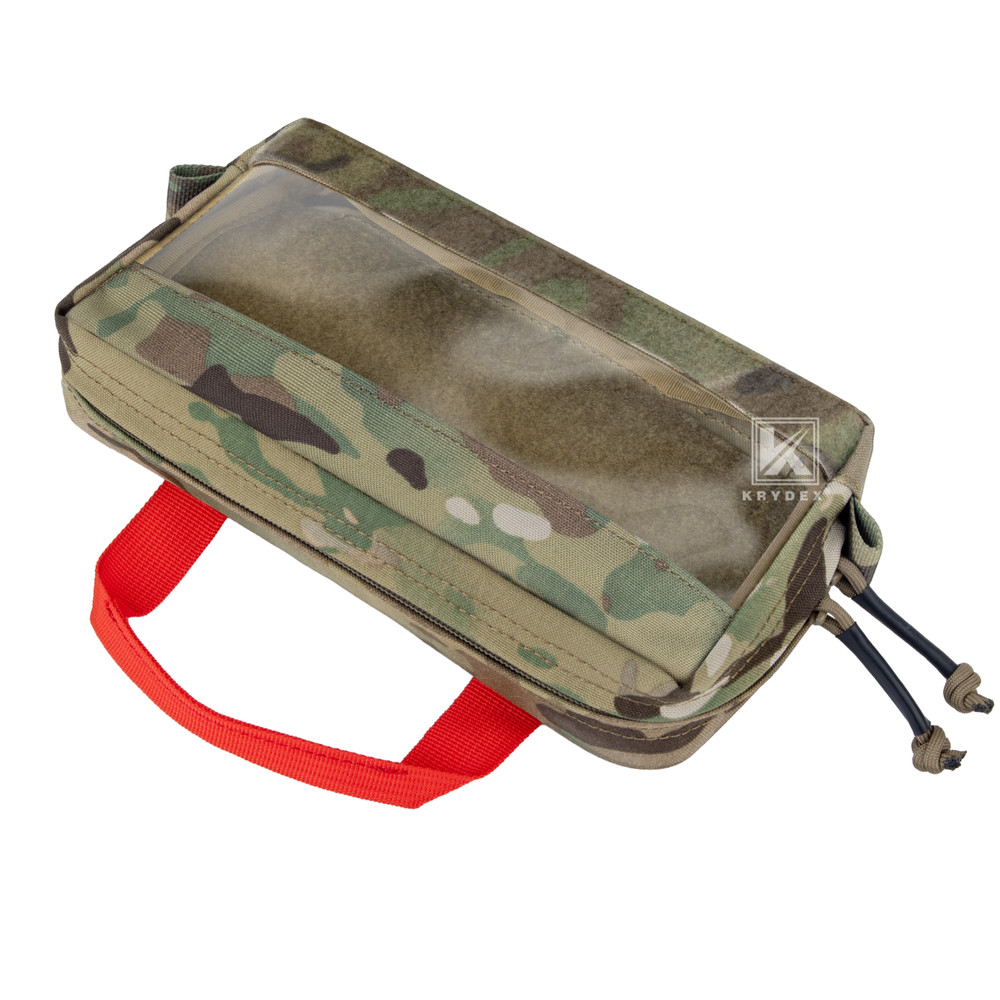 KRYDEX Clear Top Insert Cube Organizer Hook Back Packing Travel Backpack Small