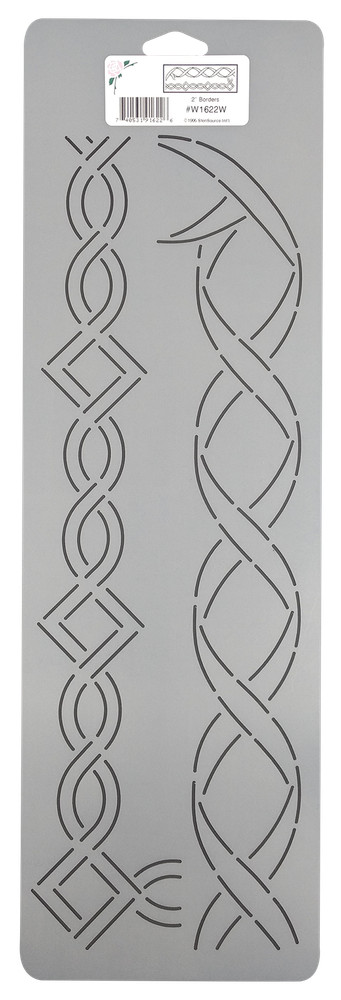 Border Quilting Stencil Ribbon Chain Rope Quilt Patterns 2" Plastic Template