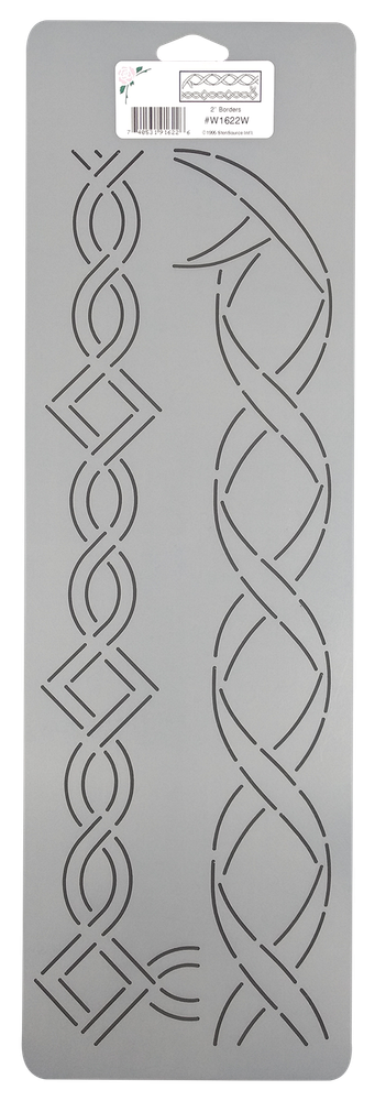 Border Quilting Stencil Ribbon Chain Rope Quilt Patterns 2" Plastic Template