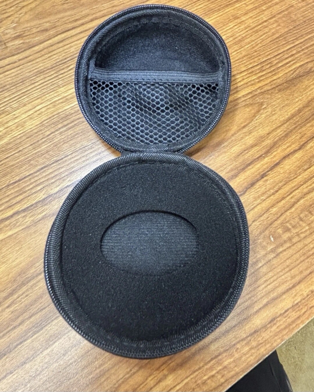 TAG Heuer Watch Storage Case Travel Compact Size w/ Zipper Round Black & Gray