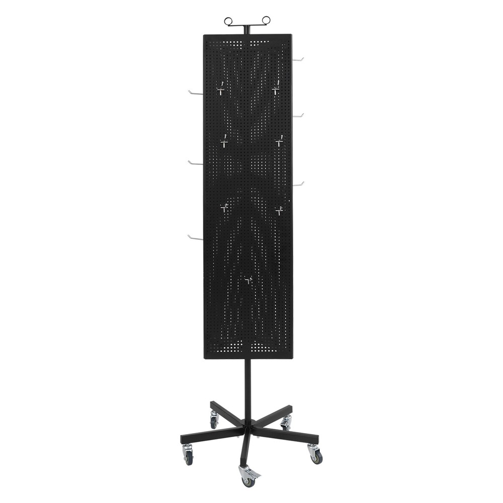 Metal Jewelry Display Stand Mobile Triangular Display Stand DIY Pegboard & Hook