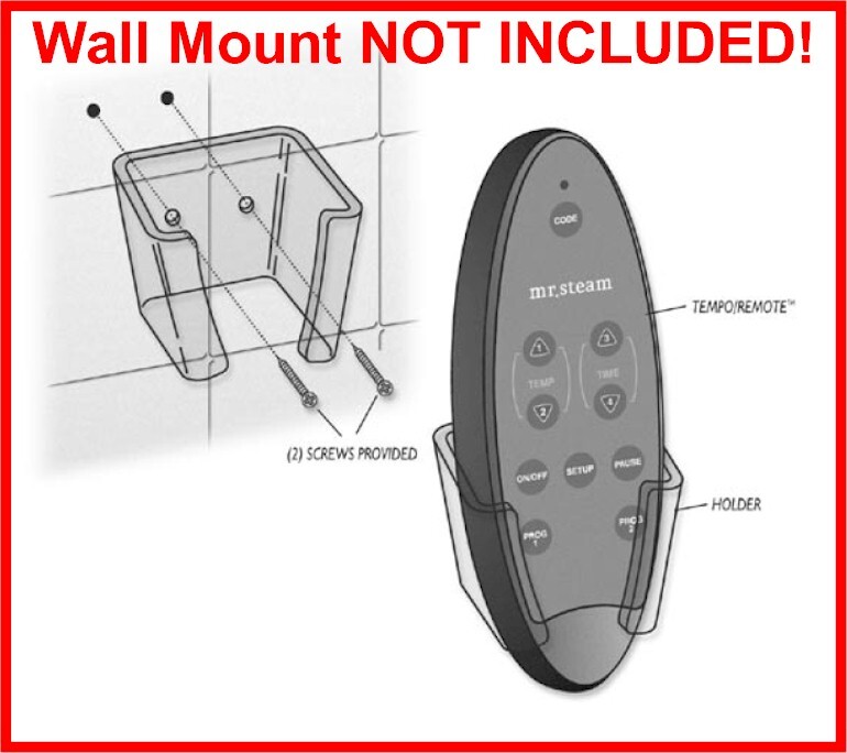Mr. Steam REPLACEMENT Tempo/Plus Remote Control (NO Wall Mount) *OPEN BOX!*
