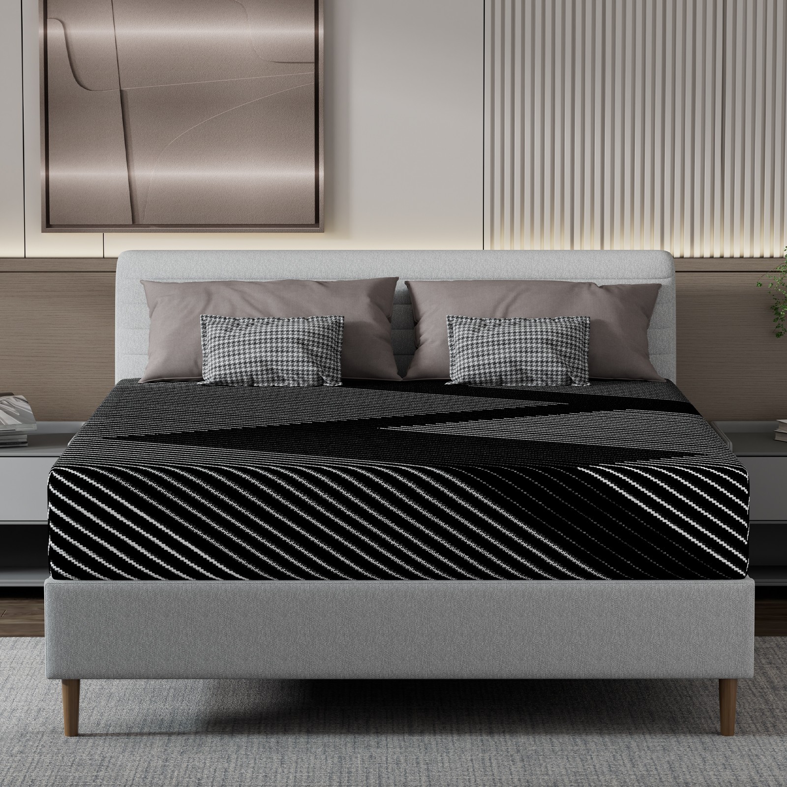 8/10/12 Inch Gel Infused Memory Foam Twin Full Queen King Size Mattress in a Box