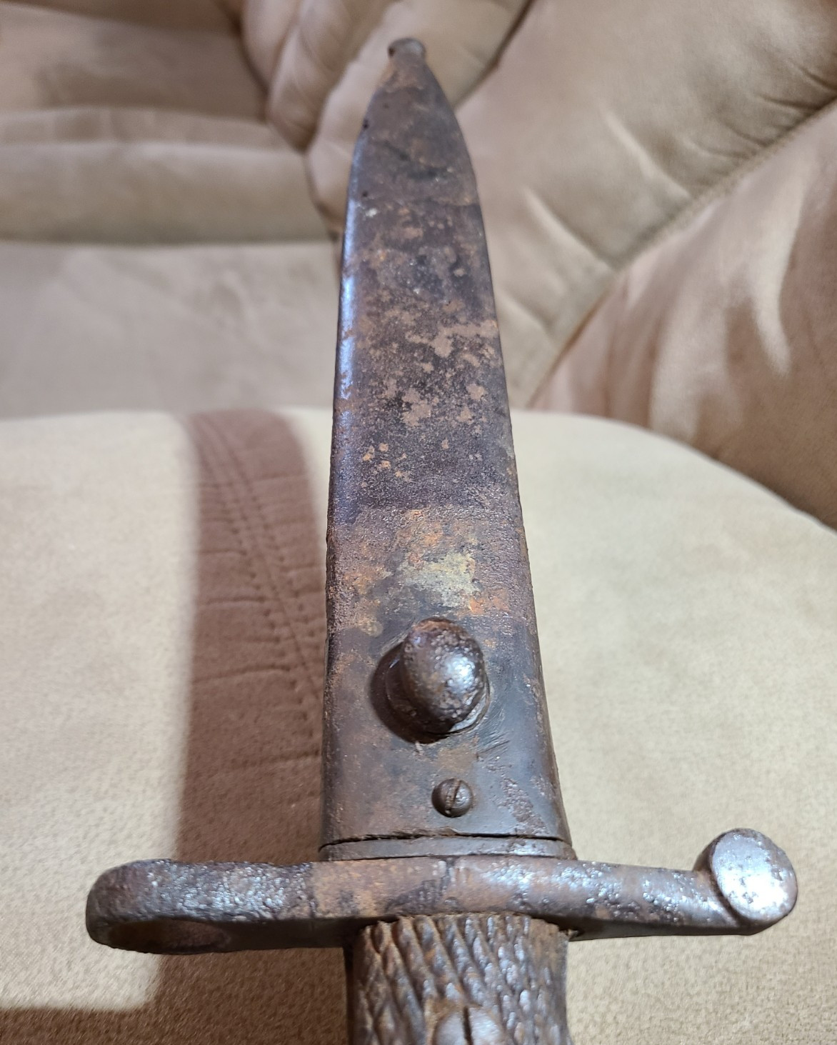 Toledo Spain WW1 WW2 Bolo Bayonet Complete But Rough For Restoration