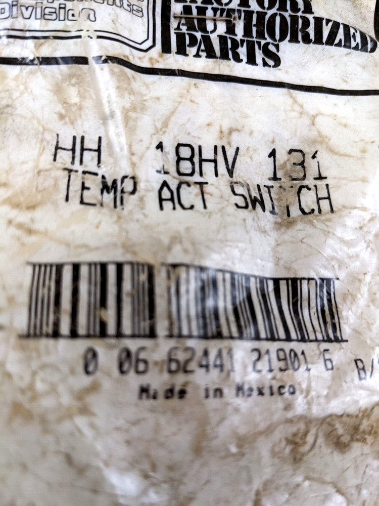 Carrier HH 18HV 131 Temp Act Switch