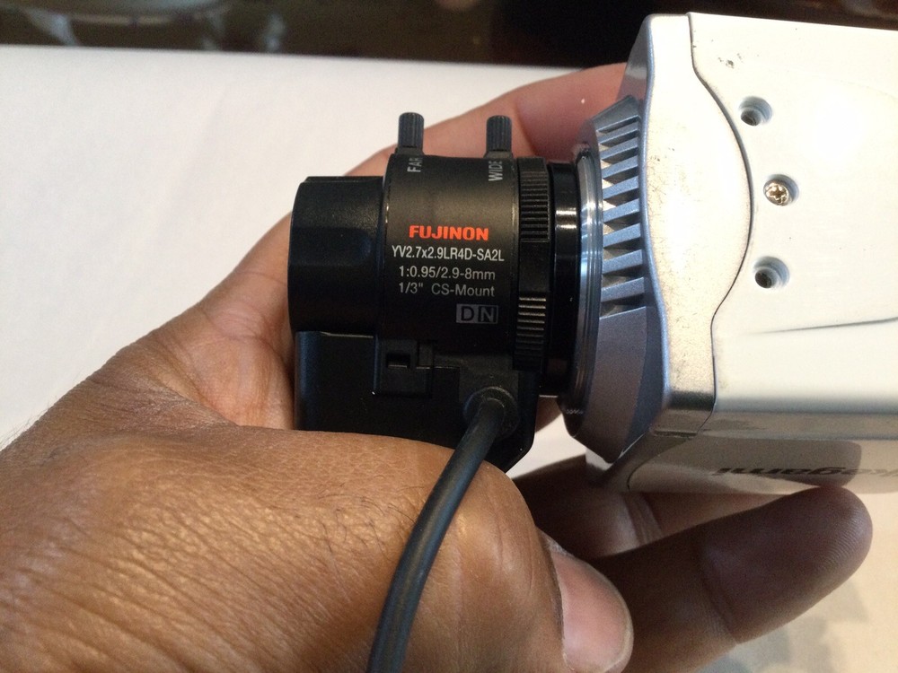Ikegami ISD-A15 Hyper Wide Light Dynamic Compact Cube Color Camera with Lens