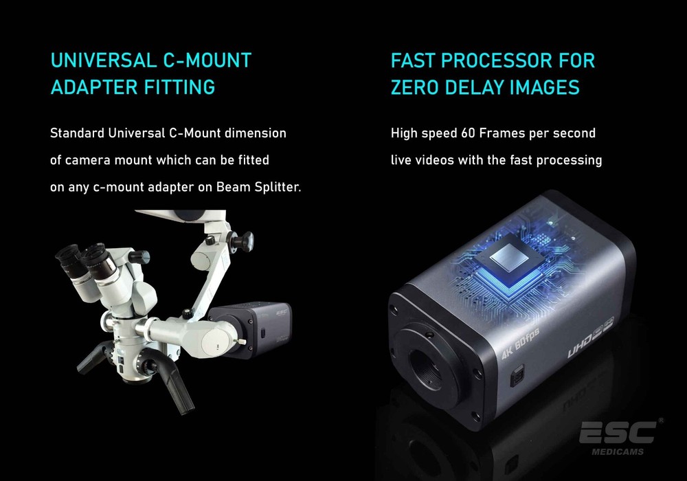 4k Microscope Camera for Surgical Operating Zeiss Beam Splitter C-Mount Adapter