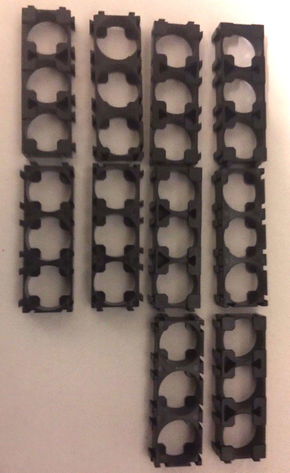 Brand New "10" 26650 Battery Pack Spacer Plastic Heat Holder (Triple Holder)