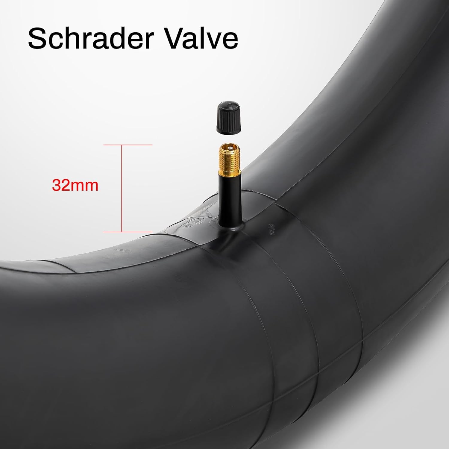 2PACK Fat Tire Ebike Tubes 20 X 4.0 Bike Inner Tube Schrader Valve 20" X 4"