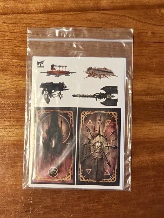Warhammer Open Chaos Sticker Sheets - Erebus, Argel Tal