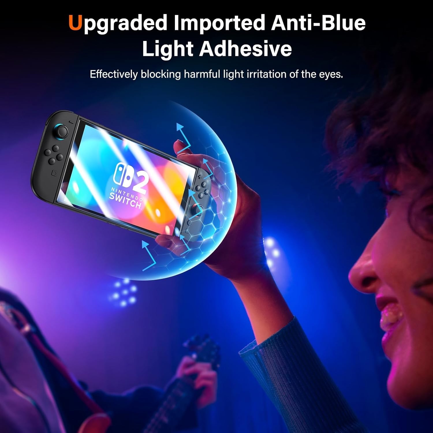 For Nintendo Switch 2 Screen Protector, 2 Pack 9H Tempered Glass Ultra-Thin HD