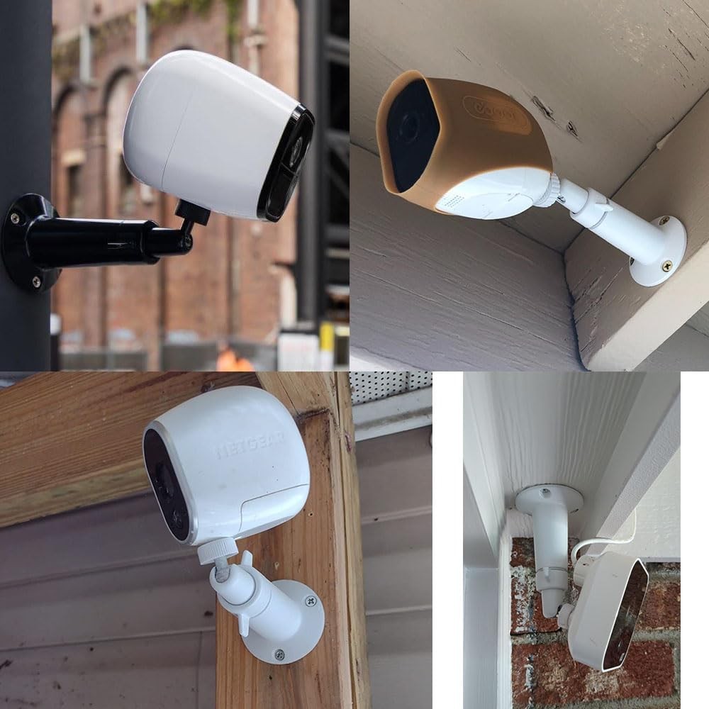 2Pack Security Wall Mount Bracket for Ring Stick Up Cam & White