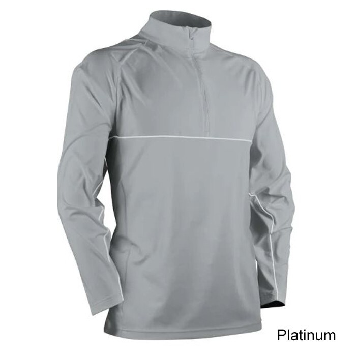 Sun Mountain Men's Second Layer LS Pullover - Navy Heather Size XXXL