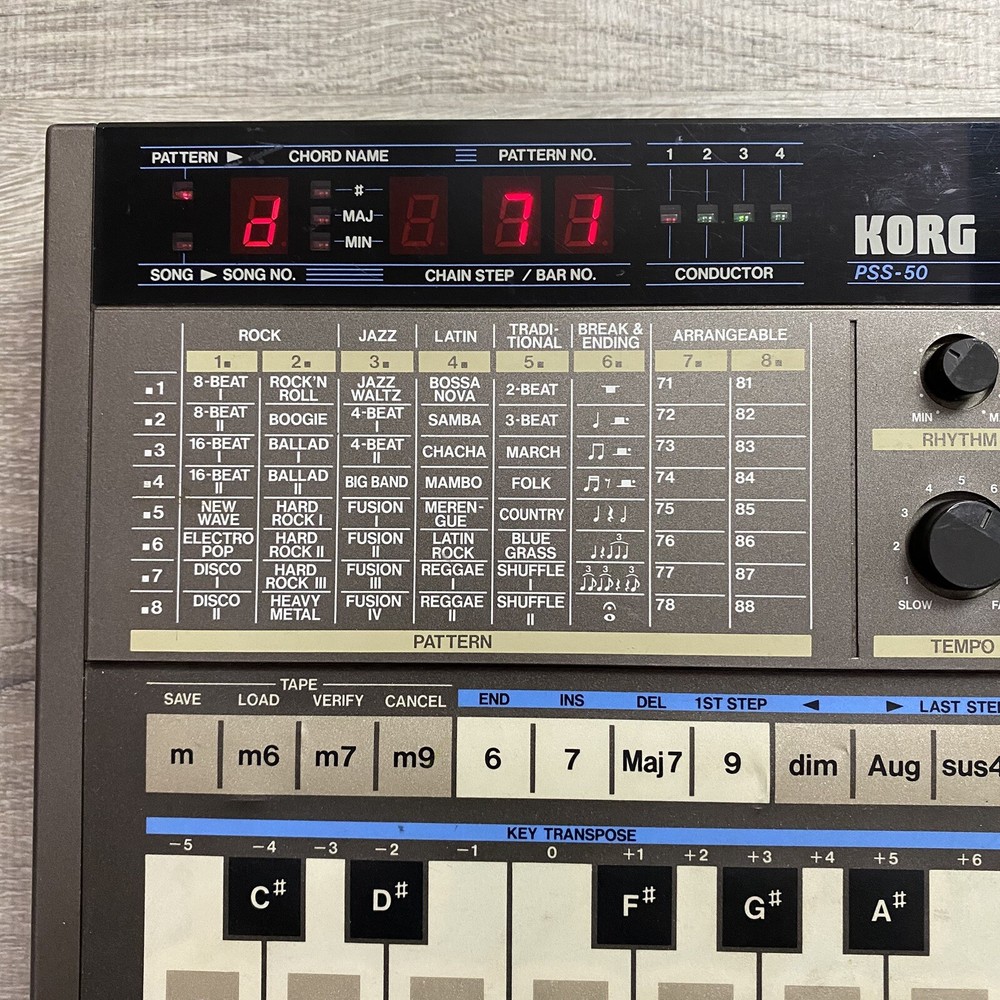 Korg PSS-50 Programmable Super Section Portable Synthesizer Tested🔥🔥🔥