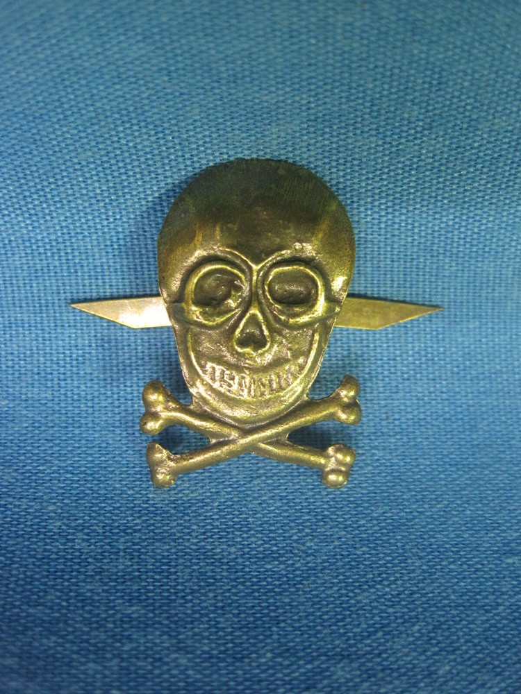 Skull. Bronze. Emblem.