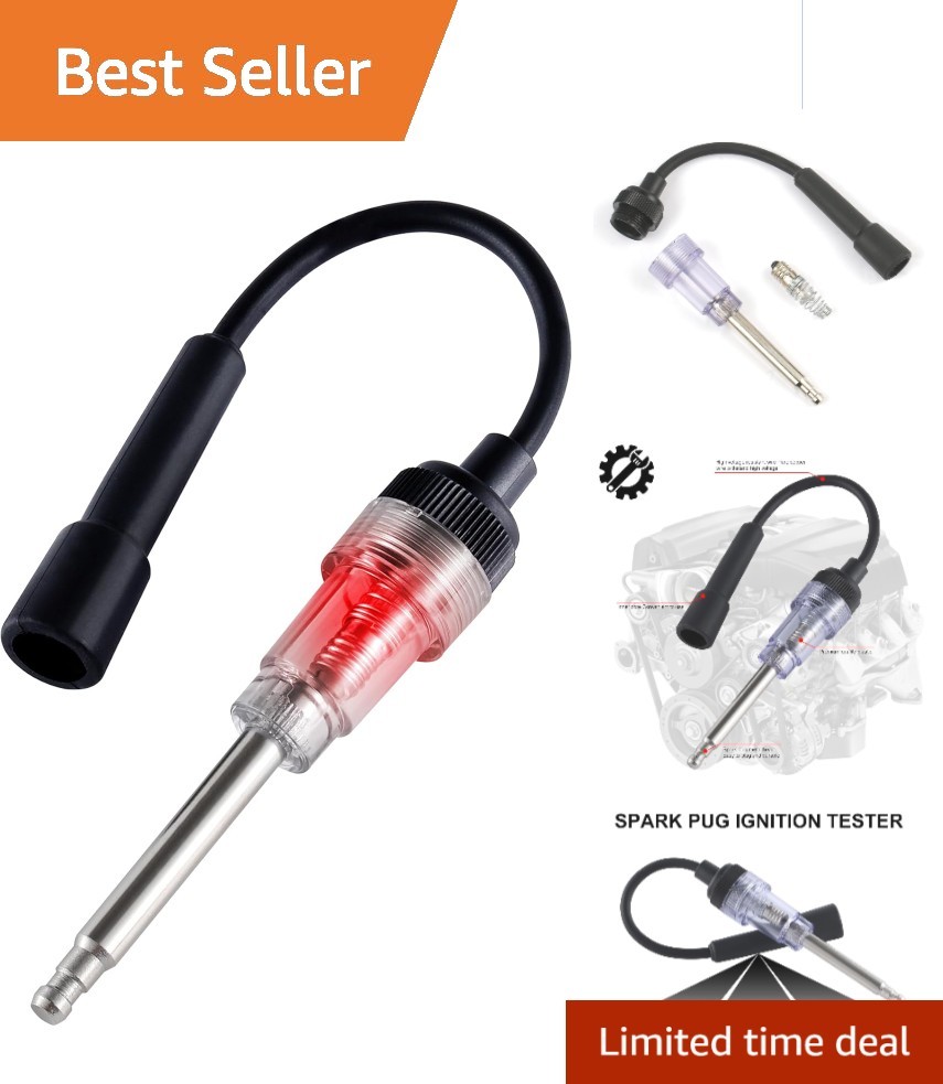 Universal Inline Spark Plug Tester - Quick Engine Ignition Diagnostics Tool