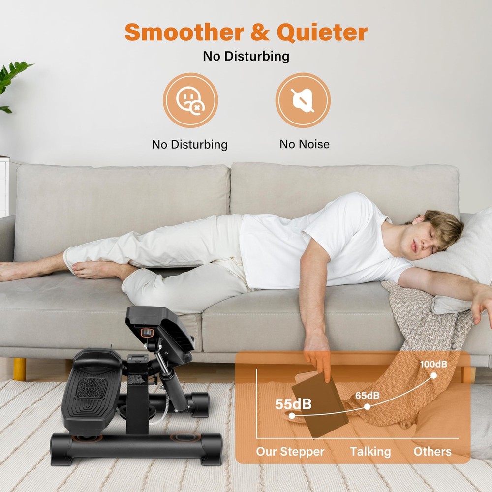 Multi-Function Adjustable Stepper - Leg Training, Endurance, and Rehabilitati...