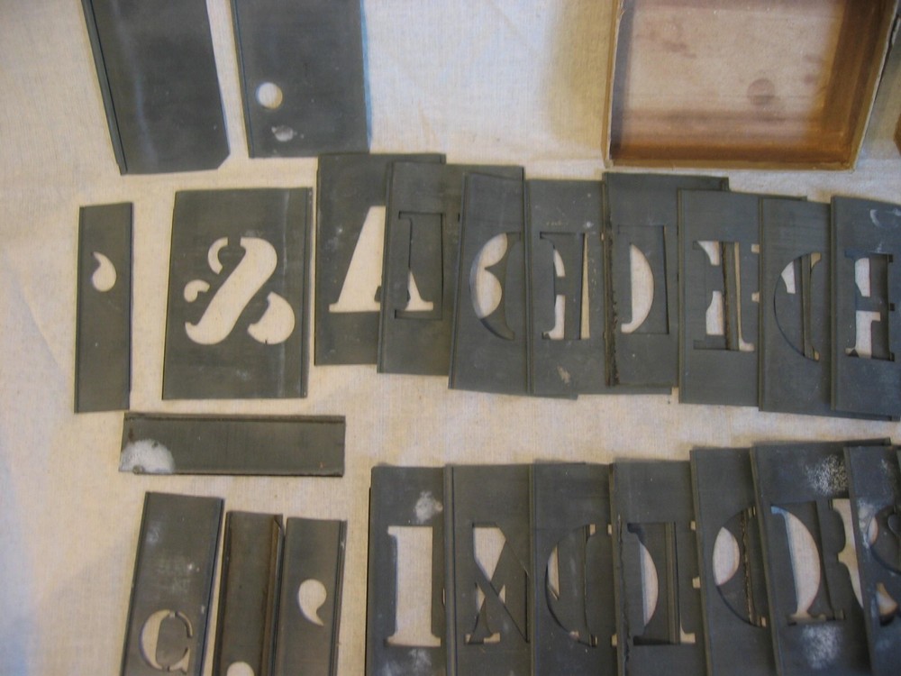 vintage stencils by Reeses numbers