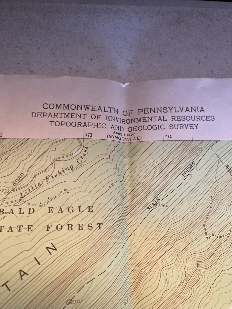 Topo map Pennsylvania