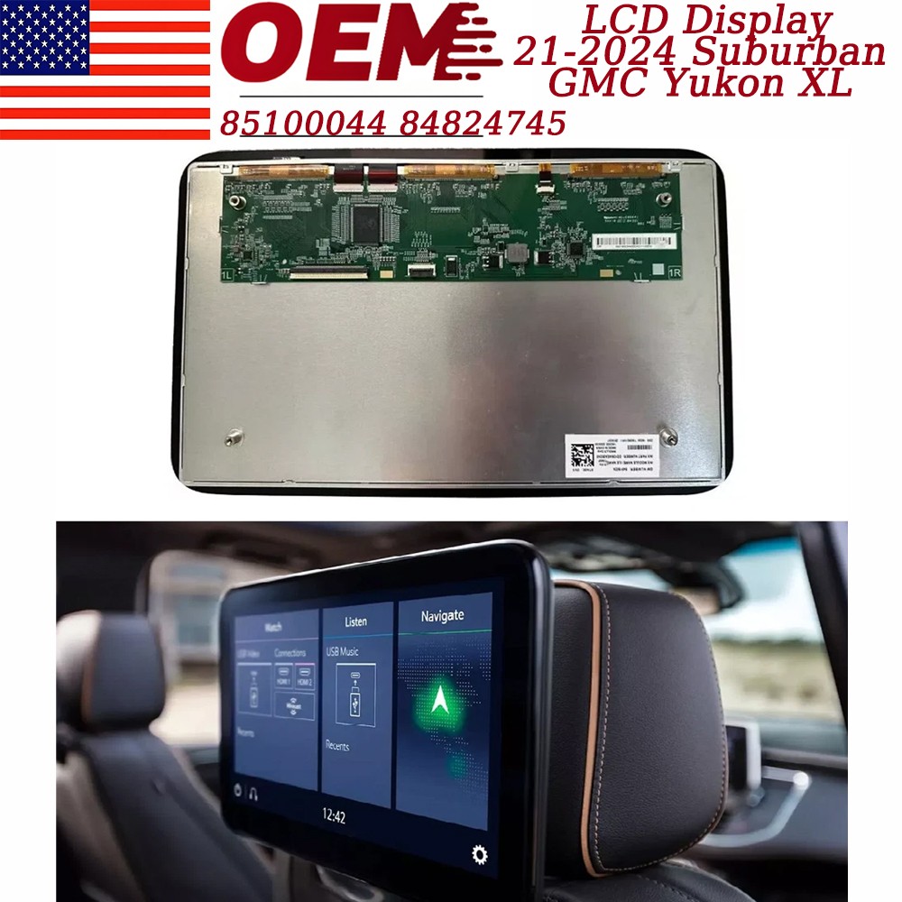 85100044 84824745 LCD Display for 21-24 Suburban GMC Yukon XL Headrest BACK SEAT