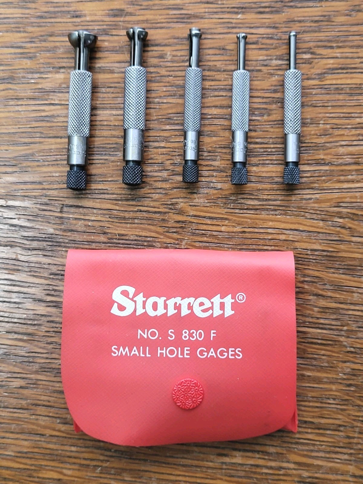 Starrett No. S 830 F Small Hole Gages w/Pouch Machinist Tools USA