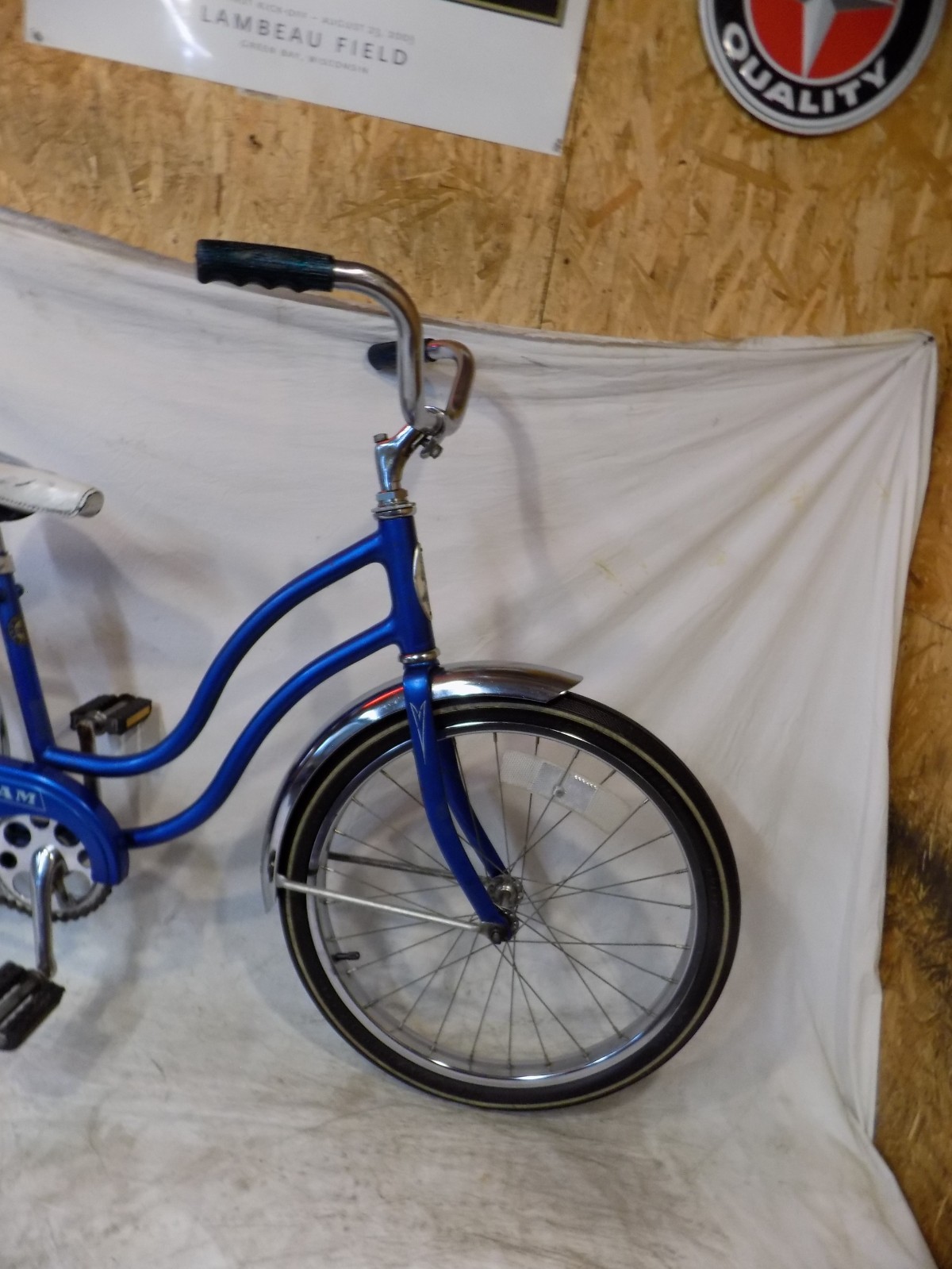 1977 SCHWINN BANTAM 20" STINGRAY MUSCLE BIKE S7 BLUE HOLLYWOOD SUPERIOR TIRES S7