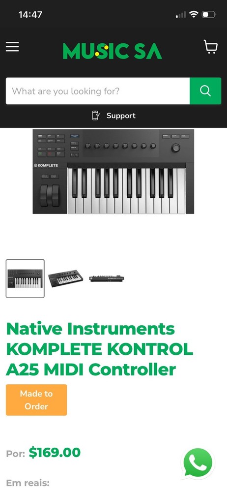 Native Instruments Komplete Kontrol A25 25-Key MIDI Keyboard Controller USB
