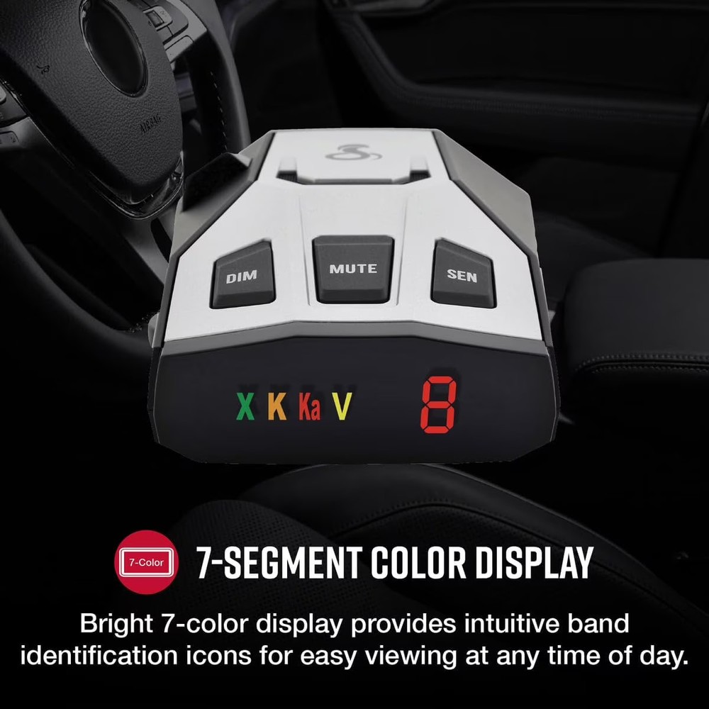 Laser Radar Detector Long Range False Alert Filter Display