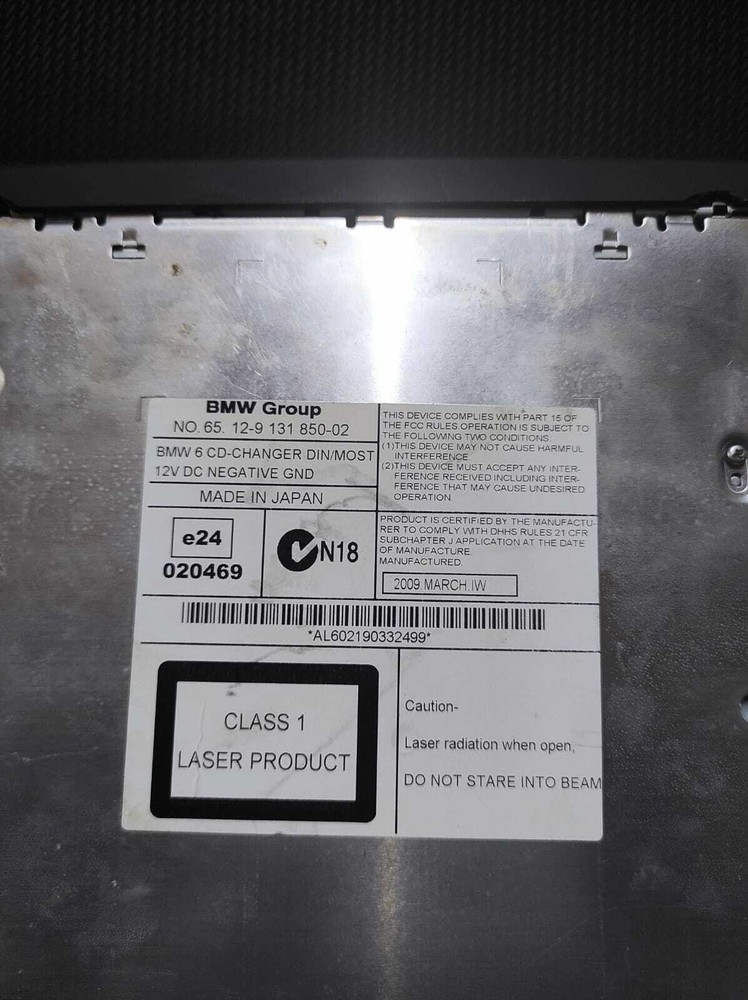 BMW 5ER 6 CD Changer E60 E61 6ER E63 E64 9131850 Original