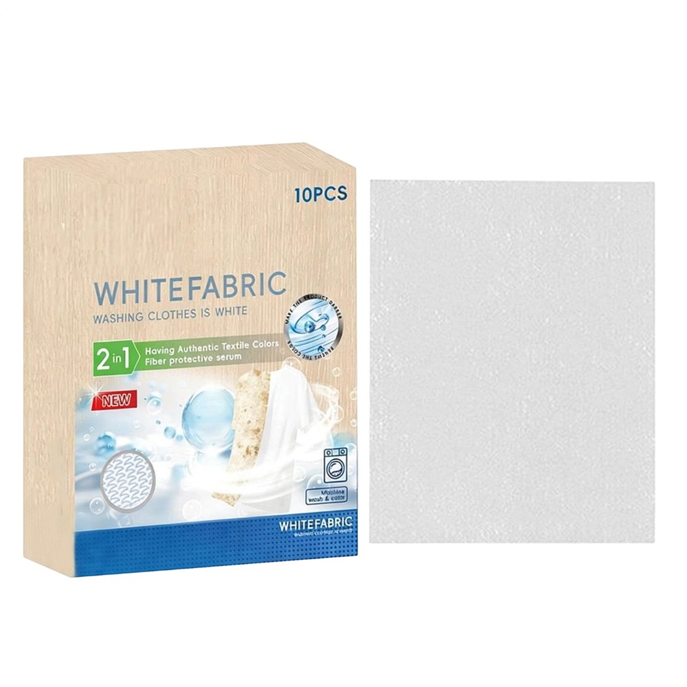 White Fabric Dye - 10 Sheets Laundry Sheets for White Fabric Care