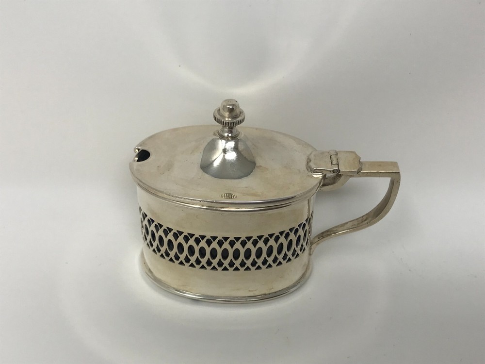 800 Silver Mustard Pot
