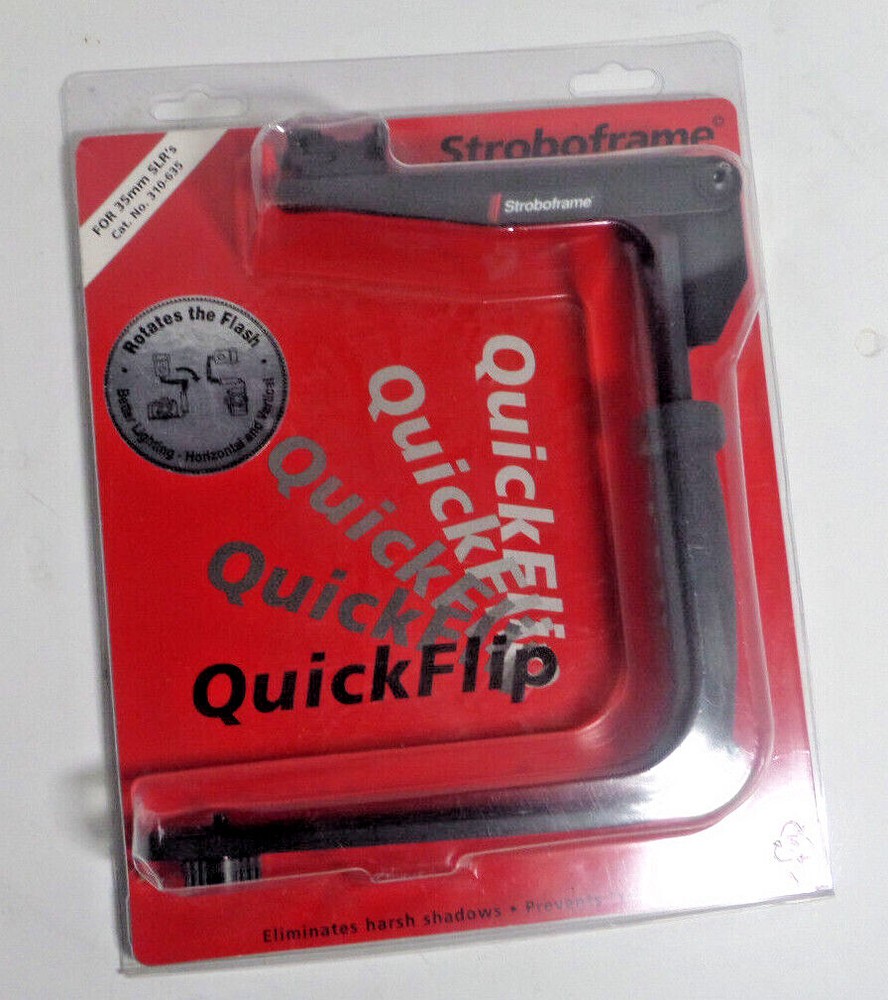 Stroboframe quick flip flash rotating arm for 35 mm SLR cameras