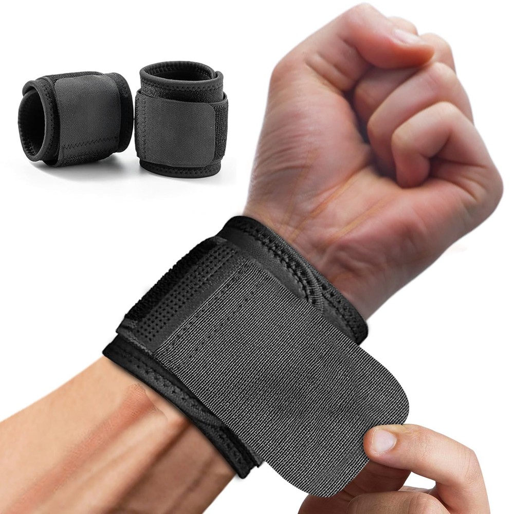 2PACK Wrist Compression Strap,Highly Elastic Adjustable Wrist Wrap Sport Supp...