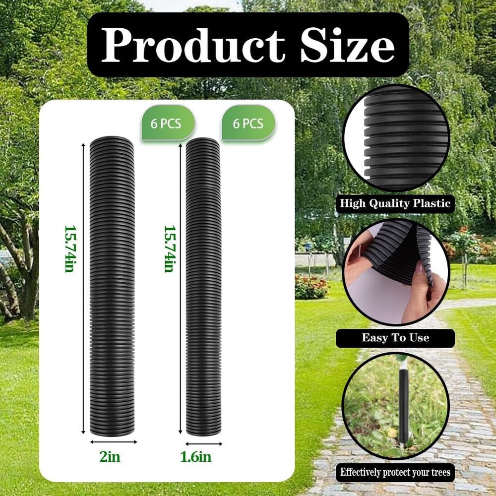 12 Pcs Tree Trunk Protector Guard, 2 Size Sapling from 12