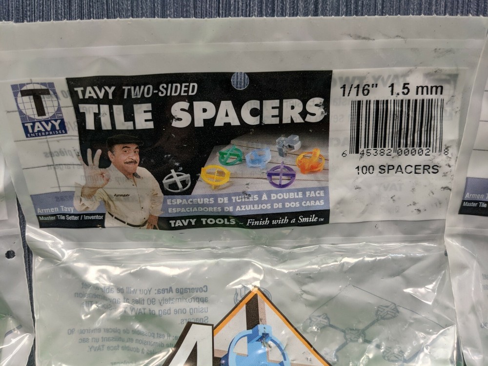 300 TAVY Two Sided Tile Spacers 1/16"